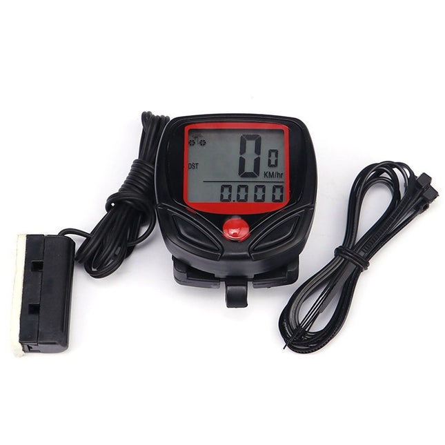 Bicycle Speedometer Odometer Wireless Cycling Computers Waterproof Cycle Bike Computer with LCD Display &