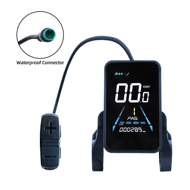1 PCS Electric Bike Display Plastic Plus Metal 36V-72V Waterproof LCD Display NC-81F Electric Bike Panel