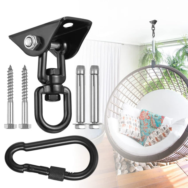 Hammock Hanging Kit Hanging Chair Hardware 360 Degree Rotating Capacity Hammock Hooks Heavy Duty Hammock – product detail