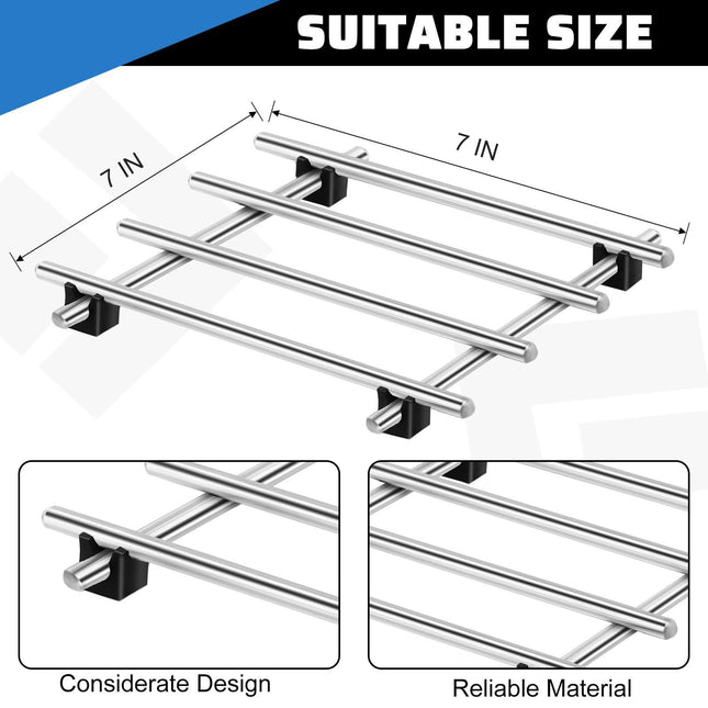 4 Pcs Cast Iron Vintage Stainless Steel for Pots and Pans Cooling Racks for Kitchen Dining Table – product detail