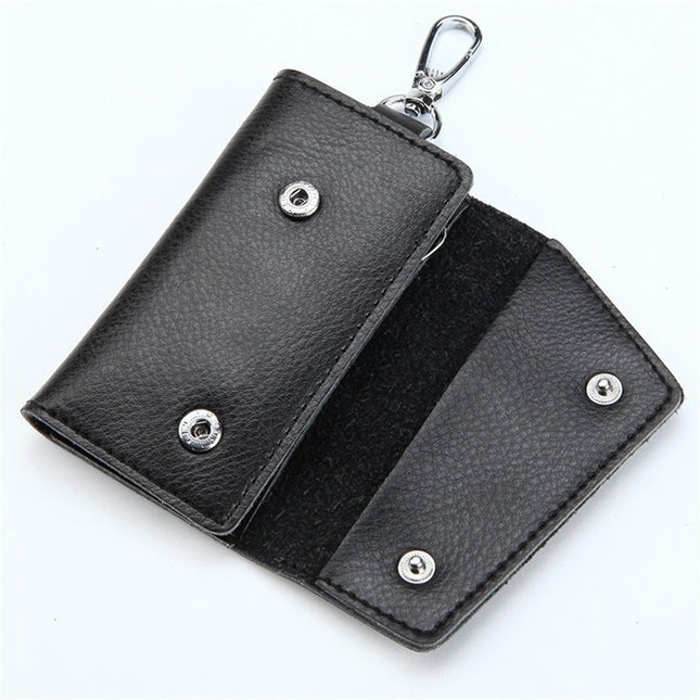 2 pack Compact Leather Car Key Case Key Holder Key Organizer Wallet with Card Holder Lightweight – product detail