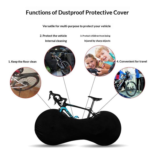 Bike Wheel Cover Indoor Dust-Proof and High Elasticity Bicycle Wheel Bag Universal for Mountain Road Bikes – product detail