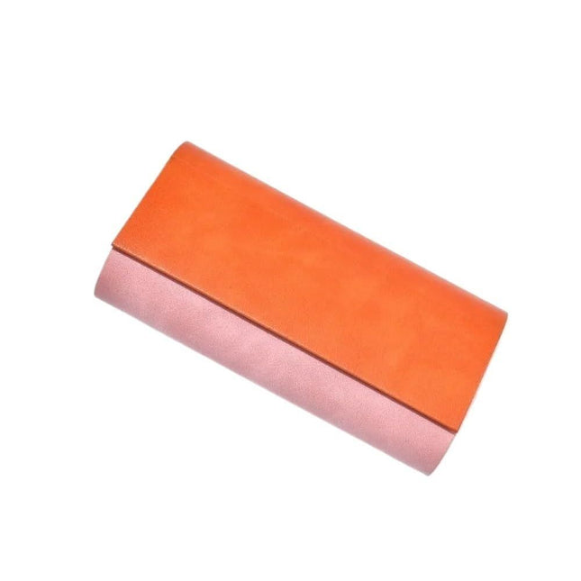Glasses Case for 2 Storage Portable Compact Slim Two-Piece Soft Case Hard Case Sunglasses Box Large