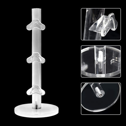 3 Layers Acrylic Sunglass Organizer, Eyelasses Holder, Sunglasses Display Stand, Eyewear Frame Riser Rack Holder for Glasses Storage（only one eyeglass holder）