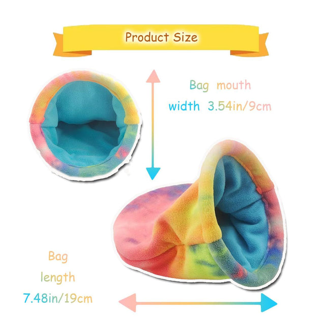 2 pack Guinea Pig Hideout Soft Fleece Rabbit Snuggle Sack Small Animal House Ferret Cozy – product detail