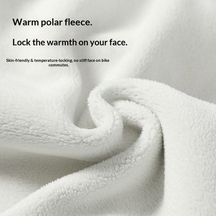 Cold Weather Ski Mask for Men Windproof Thermal Winter Scarf Mask Women Neck Warmer Hood for Cycling（Milk white gray）