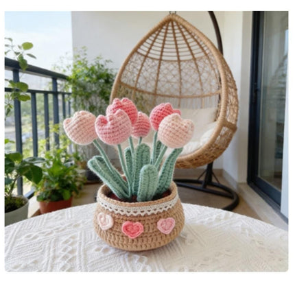Crochet Kit for Beginners, Tulip Crochet Starter Kit Beginner for Complete Beginners Adults, Crocheting Knitting Kit