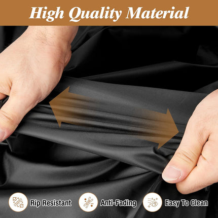 Porch Swing Cover Waterproof Outdoor Hanging Swing Cover Tear resistant All WeatherProof Patio Furniture Covers (Black, 161*72*89cm)