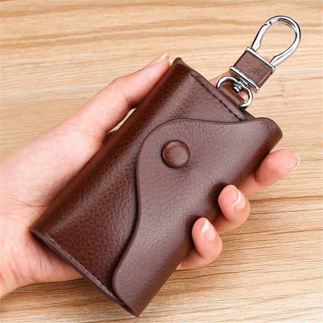 Car Key Case for Men and Women Small Leather Key Holder Key Cover with 6 – product detail
