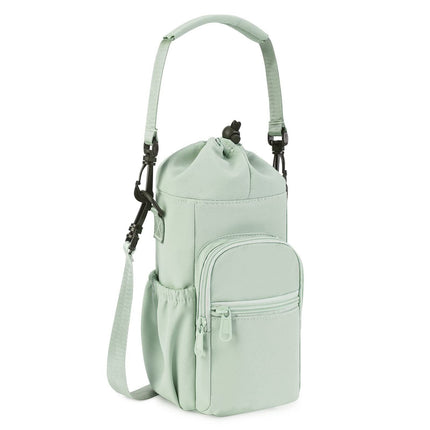 Water Bottle Holder with Strap 32oz 40oz Insulated Water Bottle Carrier Sling Bag with Phone Pocket Crossbody