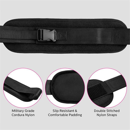Exercise Hip Thrust Belt - Glute Trainer for Home Workouts with Extra Padding - Fully Adjustable Hip Thrust Belt for Dumbbells - Booty Builder, Glute Workout Equipment