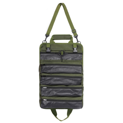 Tool Bag Roll Up, Heavy Duty Portable Soft Tool Storage Organization, Foldable Empty Rollup Organizer Rollable Carrying Toolbag, Dad Men Mechanic Welding Birthday Gift, Green