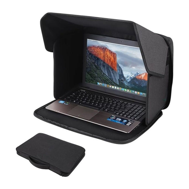 Laptop Sun Shade Laptop Sun Glare Shield Privacy Screen Hood Laptop Sunshade Bag for Working