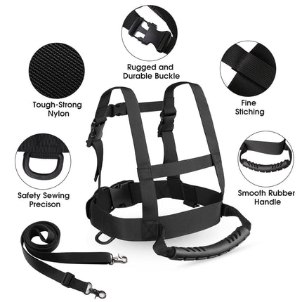 Kids Ski Snowboard Training Harness Toddler Skiing Harness with Removable Leash Speed Control Teaching for Beginners