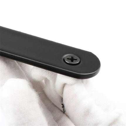Anti Tip Furniture Anchors for Pet Proofing,Furniture Wall Anchor Furniture Dresser Bookshelf Falling Prevention Device for Children (Black 4pcs)