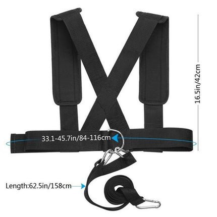 Sled Harness Workout Resistance and Assistance Trainer Physical Training Resistance Rope Kit Improving Speed, Stamina and Strength