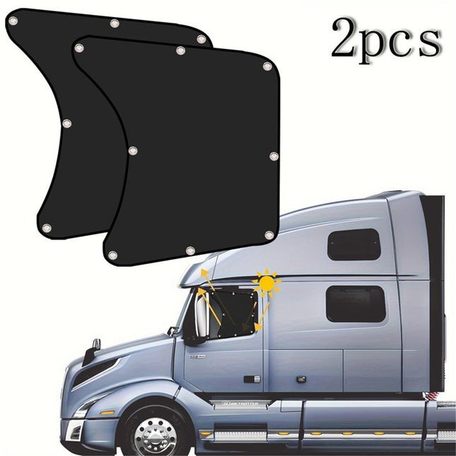 2pcs Semi Truck Side Window Sun Shade International Trucks RV Semi Truck Accessories Sunshade UV Protection