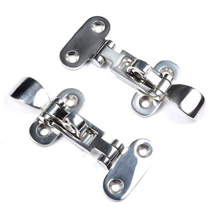 Marine 316 Stainless Steel Anti-Rattle Lockable Hatch,Hold Down Clamp Latch,Marine Hatch Locker (2 PCS)