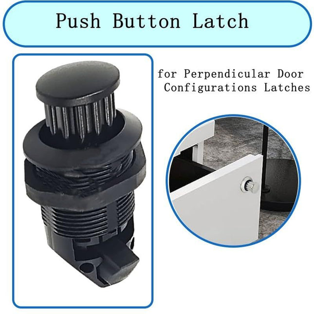 2Pcs Push Button Latch Push to Close Latches for Perpendicular Door Configurations Latches – product detail