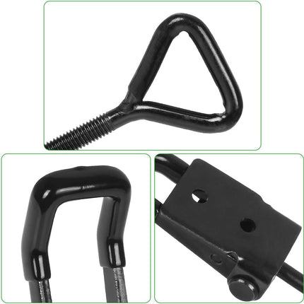 4PCS Toggle Latch Clamp 397 lbs Adjustable Toggle Latch Black Toggle Clamp Lockable Quick Release Pull Latch  Metal Draw Latch for Door, Box Case Trunk, Smoker Door, Jig