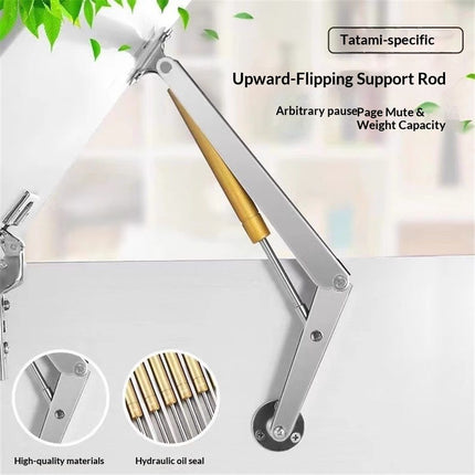 200N Gas Struts Heavy Duty Soft Close Lid Support Hinges Automatic Slow Lowering Safety Pneumatic Lid Lifters Gas Springs Pack of 2