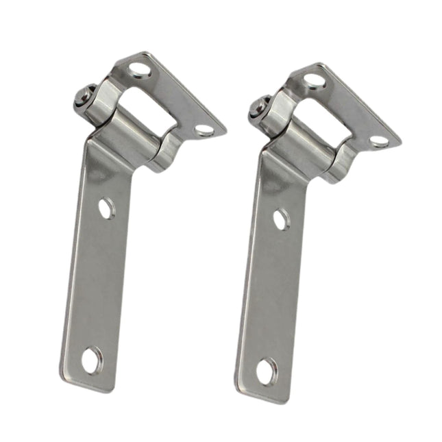 Pair of Stainless Steel 304 T-Shape Door Hatch Hinge L 5.3 in(135mm) for Container Vans Caravans Polish
