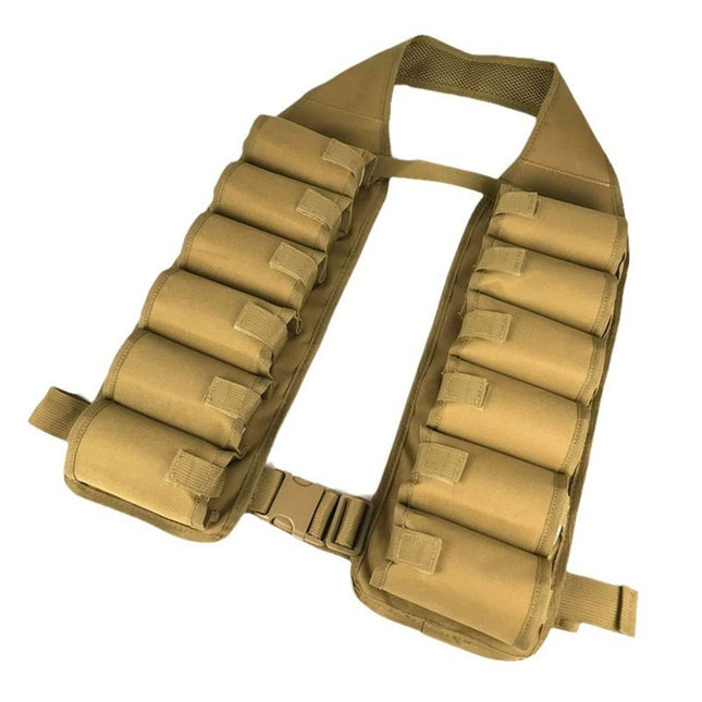 Beer Bandolier Holder 12-Pack Drink Vest Beer Can Soda Belt Holster Beverage Holder Insulate BBQ Party Gag