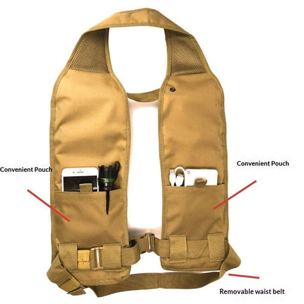 Beer Bandolier Holder 12-Pack Drink Vest Beer Can Soda Belt Holster Beverage Holder Insulate BBQ Party Gag