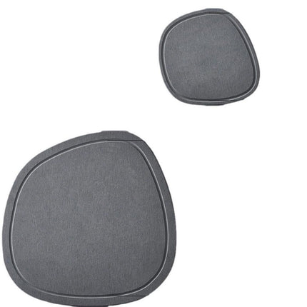 Diatomaceous Earth Plant Saucer for Indoor, 2 Pack Irregular 6.7 Inch 12 Inch, Instant Dry Pot Saucer, Plant Drip & Drainage Tray for Indoor, Stone Gray