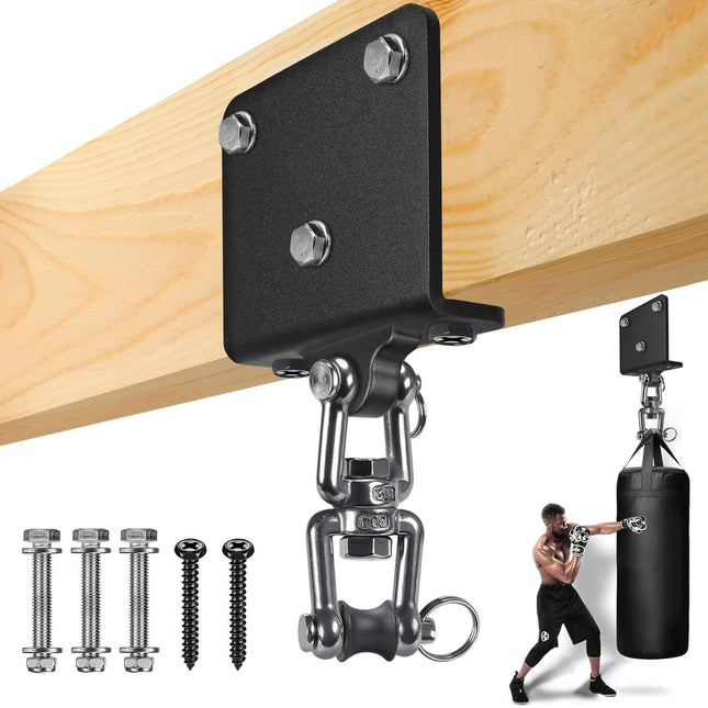 Punching Bag Hanger for Heavy Bag Beam Mount Hardware 360 Degree Rotation Boxing Bag Ceiling