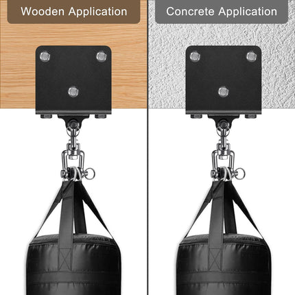 Punching Bag Hanger for Heavy Bag Beam Mount Hardware 360° Rotation Boxing Bag Ceiling Mount I-Beam Heavy Bag Hanger Beam Mount Hooks for Hanging Heavy Punching Bags
