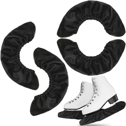 4 Pcs Ice Skate Guards Hockey Ice Skate Blade Covers Kids Absorbent Figure Soakers Hockey Accessories Skating Cover Blades for Kid Youth Adult Men Women Boy Girl (35 yards)