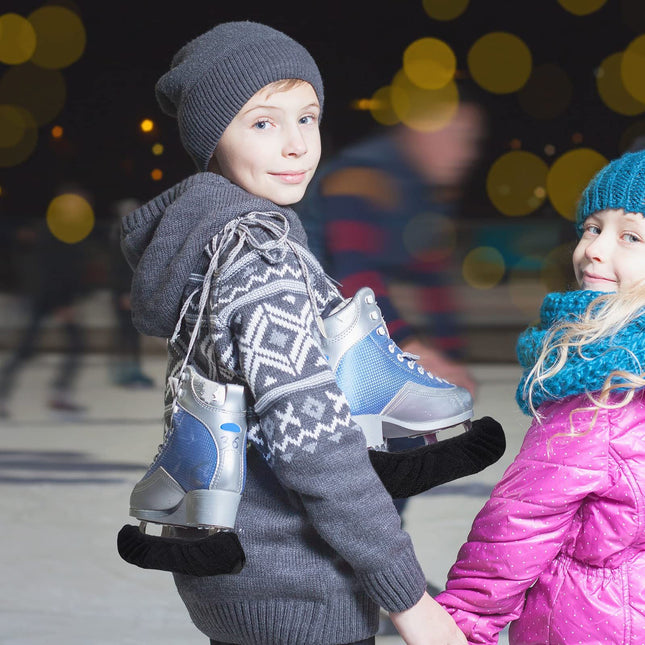 4 Pcs Ice Skate Guards Hockey Ice Skate Blade Covers Kids Absorbent Figure Soakers Hockey Accessories (35 – product detail