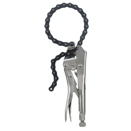 Locking Chain Clamp, Locking Chain Pliers with 80cm Chain, Quick Release，Heavy Duty Chain Vise Grip, Locking Chian Pliers Chain Vise Wrench for Any Shaped Objects