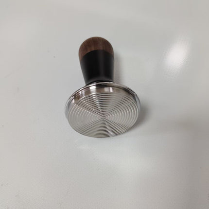 58mm espresso pot, stainless steel corrugated base coffee pot, spring-loaded espresso pot, and walnut wood lid