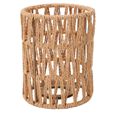 1 Pack Rattan Lamp Shade, Handwoven Natural wicker lamp shade, Boho Pendant Light Shades for Living Room, Bedroom, Kitchen - Eco-friendly & Stylish Home Decor