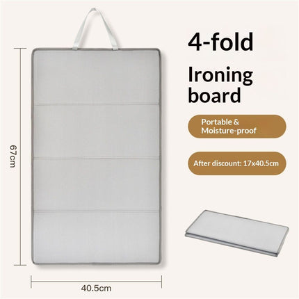 Four fold hanging ironing machine, ironing pad, household steam electric iron, ironing board, household dormitory ironing board, hanging style learning