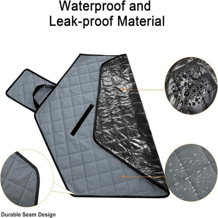 Hexagon Washable Liner for Small Animal Playpen, Portable Reusable Guinea Pig Playpen Pad Hamster Cage Pee Pad Super Absorbent Indoor Waterproof Anti-Slip for Rabbit Bunny (Grey M)