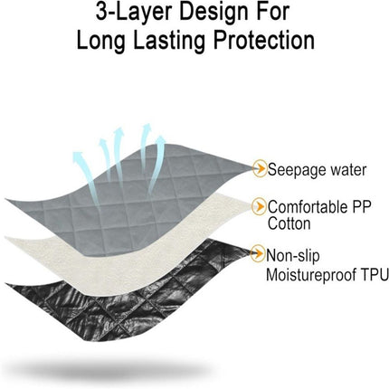 Hexagon Washable Liner for Small Animal Playpen, Portable Reusable Guinea Pig Playpen Pad Hamster Cage Pee Pad Super Absorbent Indoor Waterproof Anti-Slip for Rabbit Bunny (Grey M)