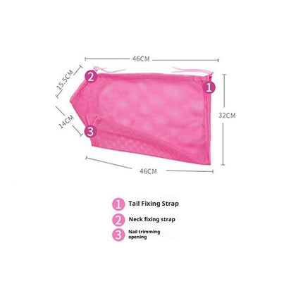2pcs Cat Bathing Bag Anti-Bite and Anti-Scratch Cat Grooming Bag for Bathing, Nail Trimming, Medicine Taking,Adjustable Multifunctional Breathable Restraint Shower Bag(Pink)