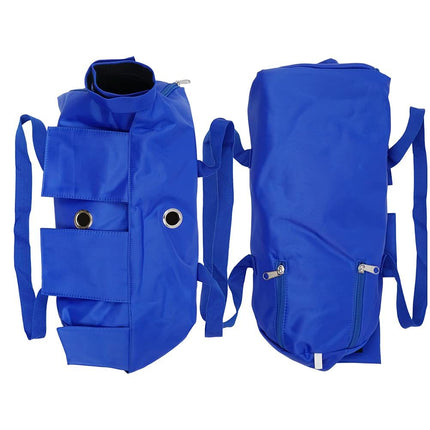 Pet Cat’s Restraint Bag for Claw Care Nail Trimming Anti-Scratching Grooming Bag for Cats Medical Examination(Blue-S)