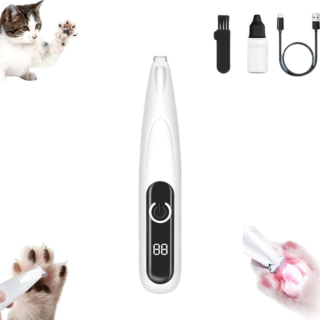 Pet Micro Precision Trimmer Multifunctional Pet Hair Clippers for Grooming with LED Light Low Noise