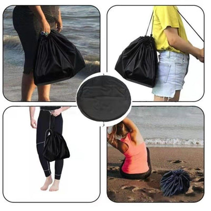 Waterproof Wetsuit Changing Mat & Dry Bag 2-in-1 - Sand-Free Beach Change Mat for Surfing, Swimming, Diving - Keep Car Dry & Smell-Free（medium size）