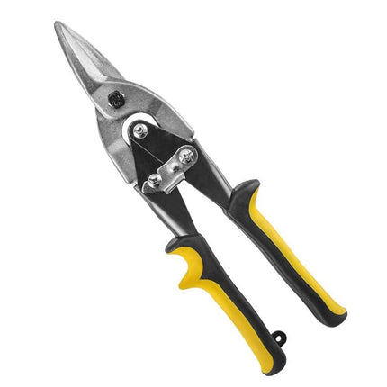 10 Inch Aviation Tin Snips, Cr-Mo Aviation Snips for Cutting Metal Sheet, Heavy Duty Sheet Metal Cutter Shear, Straight Cut, High Leverage Aviation Snip,