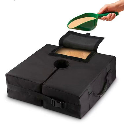 Square Umbrella Base Weight, 18" ~ Fits Any Offset, Cantilever & Any Outdoor Patio Umbrella Stand ~ Easy Set up(Without Sand)