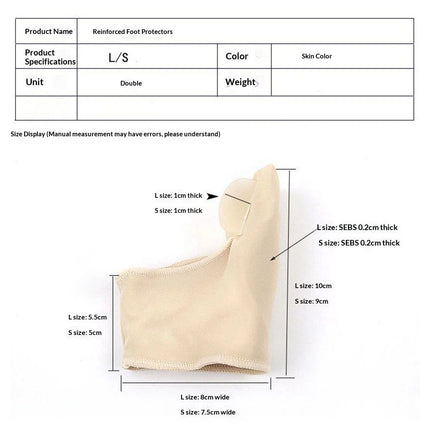 2 pair Relief Sleeve Pads & Corrector for Men & Women | Cushioned Support for Toe Alignment & Pain Relief | 2 Pair (35-40（S)）