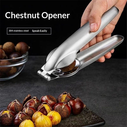2pcs Stainless Steel Chestnut Cutter Tool Chestnut Opener Tool Chestnut Open Clip Chestnut Knife Chestnut Cracker Tool Chestnut Peeler Nut Cutter