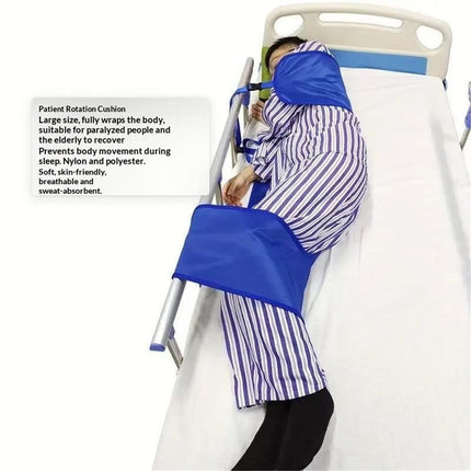 U-Shaped Positioning Sheet - Transfer Sheet for Turning and Repositioning, Multipurpose Bed Pad with Reinforced Handles, Turning Device for Elderly, Bed Patients