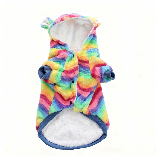 Dog Hoodie for Small to Large Dogs Cats Tie-dye Blue Pink Yellow Spiral Rainbow Spring Autumn Puppy Outfits