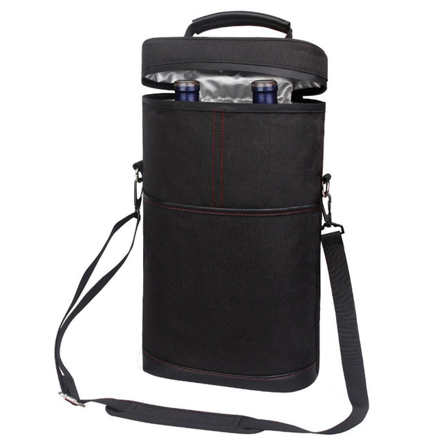 2 Bottle Leakproof Insulated Wine Tote Carrier Bag (Only storage V1192-AZ-W-1009